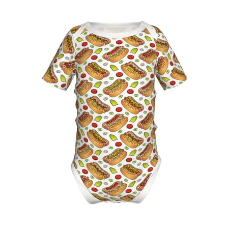 Junzan Hot Dog 7 Print Short-Sleeve Baby Climbing Clothes Bodysuits for Infant One-Piece for Baby Boys & Girls Baby Clothes Baby Romper with Snap Closure-6 Months
Junzan Hot Dog 7 Print Short-Sleeve Baby Climbing Clothes Bodysuits for Infant One-Piece for Baby Boys & Girls Baby Clothes Baby Romper with Snap Closure-6 Months