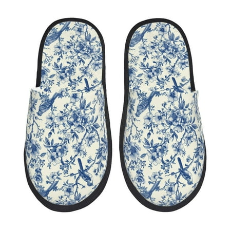 Noikeo Vintage Floral Birds Pattern Cozy Slippers Indoor for Women and Mens Fuzzy House Shoes Soft Plush Warm Slip-on Slippers-Medium
Noikeo Vintage Floral Birds Pattern Cozy Slippers Indoor for Women and Mens Fuzzy House Shoes Soft Plush Warm Slip-on Slippers-Medium