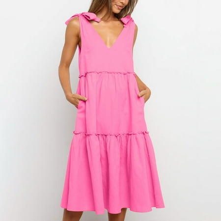 cllios Women s Summer Dress 2023 Print Sundress Sleeveless Layered Dress V Neck Tie Strap Dress for Beach Vacation
cllios Women s Summer Dress 2023 Print Sundress Sleeveless Layered Dress V Neck Tie Strap Dress for Beach Vacation