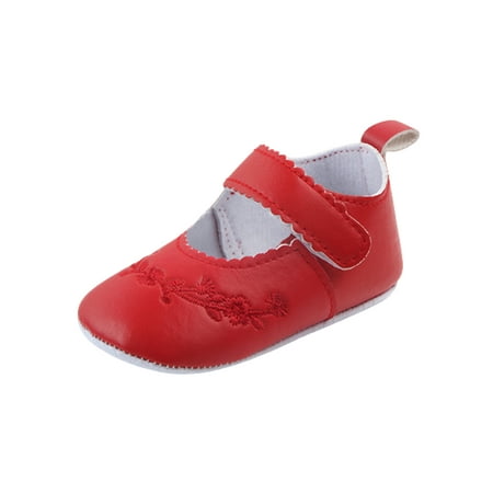 Tenmix Infant Mary Jane Prewalker Flats Soft Sole Crib Shoes First Walkers Princess Dress Shoe Baby Girls Fashion Embroidered Red 12-18 months
Tenmix Infant Mary Jane Prewalker Flats Soft Sole Crib Shoes First Walkers Princess Dress Shoe Baby Girls Fashion Embroidered Red 12-18 months