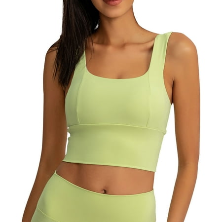 MEGAWHEELS Women Sports Gathering Underwear Yoga Vest Fitness Bra Crop Top