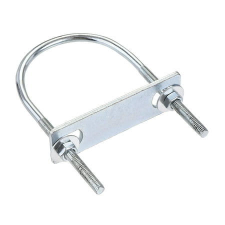Uxcell 60mm Inner Width 110mm Length Round U-Bolt Steel M6 1 Set