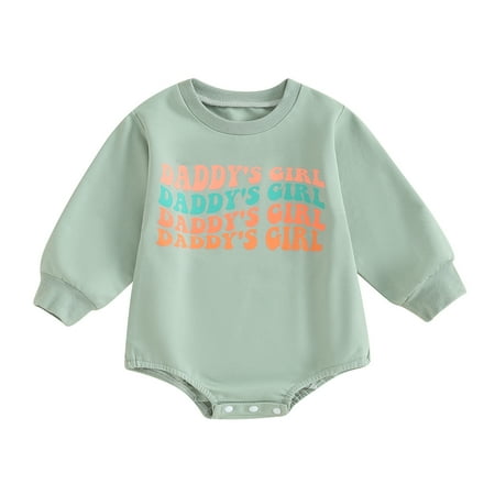 Elippeo Infant Baby Girl Fall Sweatshirt 3M 6M 12M 18M 24M Jumpsuit Letter Print Round Neck Long Sleeve Romper Toddler Clothes
Elippeo Infant Baby Girl Fall Sweatshirt 3M 6M 12M 18M 24M Jumpsuit Letter Print Round Neck Long Sleeve Romper Toddler Clothes