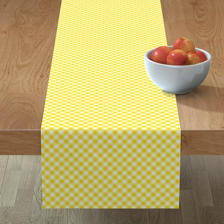 Cotton Sateen Table Runner 108 - Checks Summer Plaid Yellow White Gingham Cottage Style Bright Print Custom Table Linens by Spoonflower
Cotton Sateen Table Runner 108 - Checks Summer Plaid Yellow White Gingham Cottage Style Bright Print Custom Table Linens by Spoonflower