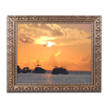 Trademark Fine Art "Dreamily Explisit" Canvas Art by Monica Mize, Gold Ornate Frame