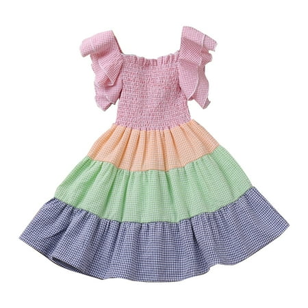 Tengma Toddler Girls Dresses Small And Medium Sized Children s Summer Printing Dress Children s Small Flying Sleeve Short Sleeve Rainbow Dress Princess Dress Princess Dresses Pink 120
Tengma Toddler Girls Dresses Small And Medium Sized Children s Summer Printing Dress Children s Small Flying Sleeve Short Sleeve Rainbow Dress Princess Dress Princess Dresses Pink 120