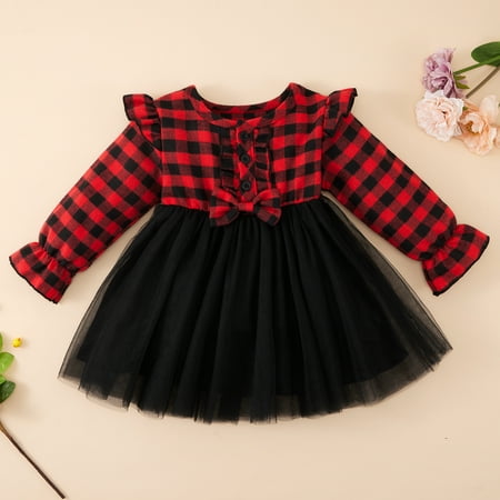 Toddler Baby Girls Christmas Buffalo Plaid Tutu Dress Uccdo Little Girls Ruffle Long Sleeve Dresses Princess Girl Xmas Lace Skirt Party Dress 12M-5T
Toddler Baby Girls Christmas Buffalo Plaid Tutu Dress Uccdo Little Girls Ruffle Long Sleeve Dresses Princess Girl Xmas Lace Skirt Party Dress 12M-5T