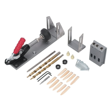 Hole Screw Starter Kit Pocket Hole Jig Kit Silver For Connecting Rail For DIY