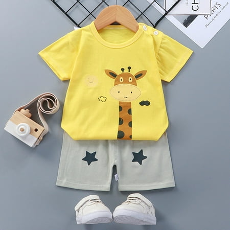 Hunpta Baby Boys Girls Outfits Cartoon Print Short Sleeve Tops Printed Shorts 2PCS Clothes Set
Hunpta Baby Boys Girls Outfits Cartoon Print Short Sleeve Tops Printed Shorts 2PCS Clothes Set