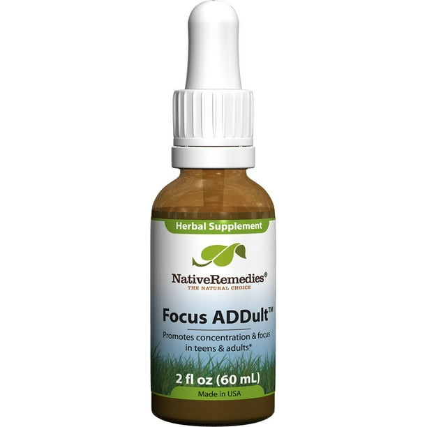 NativeRemedies Focus ADDult Herbal Liquid, 2 Fl Oz