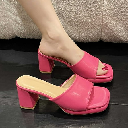 Hvyesh Sandals for Women Dressy Summer Fashion Summer High Heel Sandals Casual Beach Open-toe Shoes Chunky Heel Slippers Size 4.5
Hvyesh Sandals for Women Dressy Summer Fashion Summer High Heel Sandals Casual Beach Open-toe Shoes Chunky Heel Slippers Size 4.5