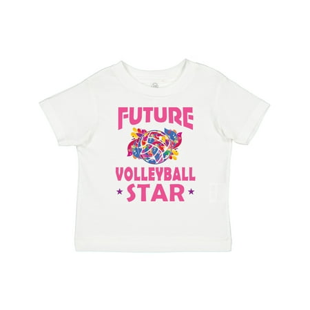 Inktastic Future Volleyball Star Gift Toddler Toddler Girl T-Shirt
