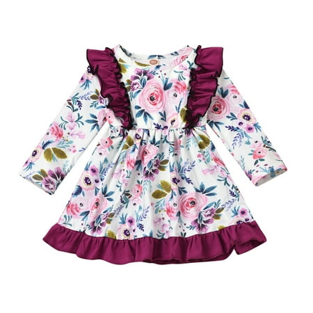 Rovga Dresses For Girls Toddler Baby Kids Girls Ruched Ruffles Floral Flowers Princess Dresses Clothes Casual Clothing
Rovga Dresses For Girls Toddler Baby Kids Girls Ruched Ruffles Floral Flowers Princess Dresses Clothes Casual Clothing