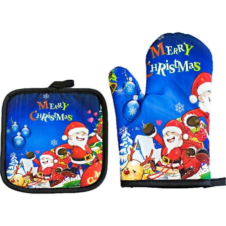 Christmas Kitchen Utensils Printing Oven Gloves High Temperature And Scald Resistant Thermal Insulation Glove Set
Christmas Kitchen Utensils Printing Oven Gloves High Temperature And Scald Resistant Thermal Insulation Glove Set