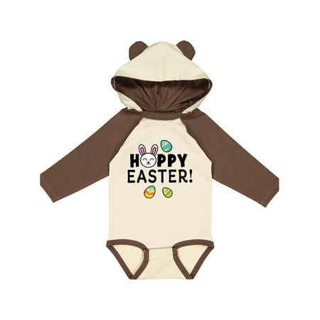 Inktastic Happy Easter with Bunny Replacing A Gift Baby Boy or Baby Girl Long Sleeve Bodysuit