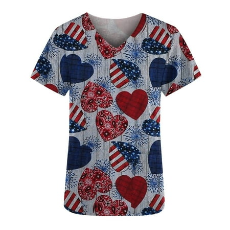 XFLWAM Easter Scrub Tops for Women Nurse Working Uniform T-Shirt Short Sleeve Medical Scrub Shirts Bunny Animal Printing Tee Blouses Blue S
XFLWAM Easter Scrub Tops for Women Nurse Working Uniform T-Shirt Short Sleeve Medical Scrub Shirts Bunny Animal Printing Tee Blouses Blue S