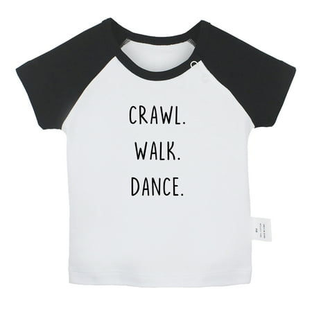 iDzn Crawl Walk Dance Funny T shirt For Baby Newborn Babies T-shirts Infant Tops 0-24M Kids Graphic Tees Clothing (Short Black Raglan T-shirt 12-18 Months)
iDzn Crawl Walk Dance Funny T shirt For Baby Newborn Babies T-shirts Infant Tops 0-24M Kids Graphic Tees Clothing (Short Black Raglan T-shirt 12-18 Months)
