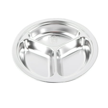 FRCOLOR 20CM 304 Stainless Steel Fast Food Divided Dish Three Grids Round Serving Plate for Dining Hall
FRCOLOR 20CM 304 Stainless Steel Fast Food Divided Dish Three Grids Round Serving Plate for Dining Hall