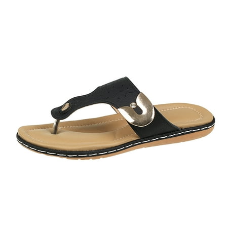 Ladies Sandals Fashion Summer Comfortable Solid Color Leather Sandals Metal Buckle Flat Comfort Flip Flop Casual Shoes Footwear
Ladies Sandals Fashion Summer Comfortable Solid Color Leather Sandals Metal Buckle Flat Comfort Flip Flop Casual Shoes Footwear