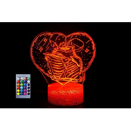 YSTIAN 3D Skull Night Light Table Desk Optical Illusion Lamps 16 Color Changing Lights LED Table Lamp Xmas Home Love Birthday Children Kids Decor Toy Gift
YSTIAN 3D Skull Night Light Table Desk Optical Illusion Lamps 16 Color Changing Lights LED Table Lamp Xmas Home Love Birthday Children Kids Decor Toy Gift