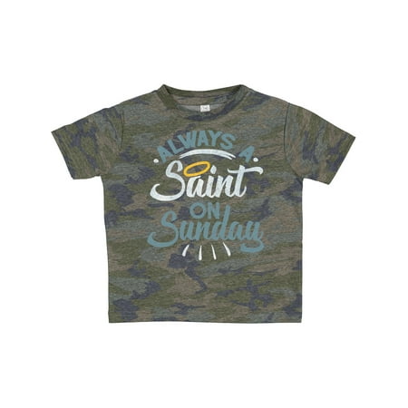 Inktastic Saint on Sunday Gift Toddler Boy or Toddler Girl T-Shirt