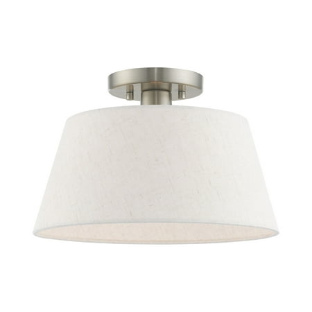 Livex Lighting 50802 Belclaire 1 Light 13 Wide Semi-Flush Ceiling Fixture - Nickel
Livex Lighting 50802 Belclaire 1 Light 13 Wide Semi-Flush Ceiling Fixture - Nickel