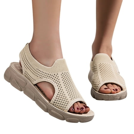 Aayomet Wedge Sandals for Women Breathable For Summer Mesh Sport Shoes Sandals Walking Lightweight Women Shoes Women s sandals Beige 6.5
Aayomet Wedge Sandals for Women Breathable For Summer Mesh Sport Shoes Sandals Walking Lightweight Women Shoes Women s sandals Beige 6.5