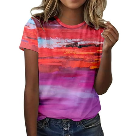 Scrub Tops for Women Summer Short Sleeve O Neck Tee Flower Printed Shirts T Shirt Top
Scrub Tops for Women Summer Short Sleeve O Neck Tee Flower Printed Shirts T Shirt Top