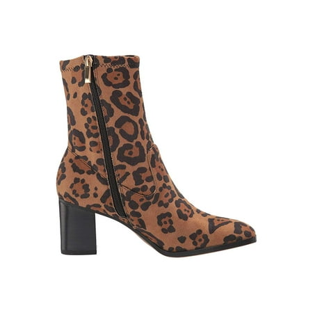 Franco Sarto Women s Camel Leopard Indigo Boot Brown Size 8 M
