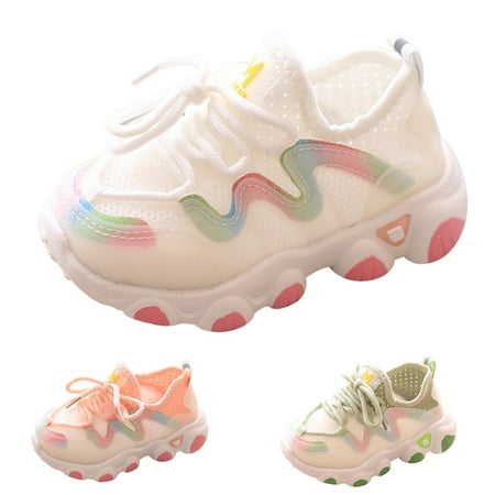 GYRATEDREAM Girls Boys Kids Lightwight Breathable Athletic Sport Sneakers