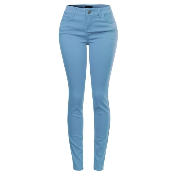 Made by Olivia Women's Butt Lift Super Comfy Stretch Denim Skinny Yoga Jeans Lightblue 5