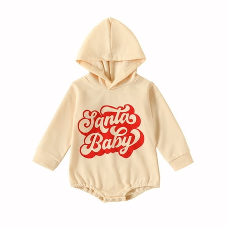 CNGELG Baby Unisex Cotton Print Letter Autumn Christmas Long Sleeve Sweatshirt Hooded Romper Bodysuit Clothes
CNGELG Baby Unisex Cotton Print Letter Autumn Christmas Long Sleeve Sweatshirt Hooded Romper Bodysuit Clothes
