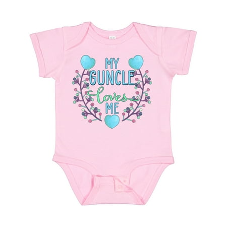 Inktastic My Guncle Loves Me- Painted Flowers and Hearts Gift Baby Boy or Baby Girl Bodysuit
Inktastic My Guncle Loves Me- Painted Flowers and Hearts Gift Baby Boy or Baby Girl Bodysuit