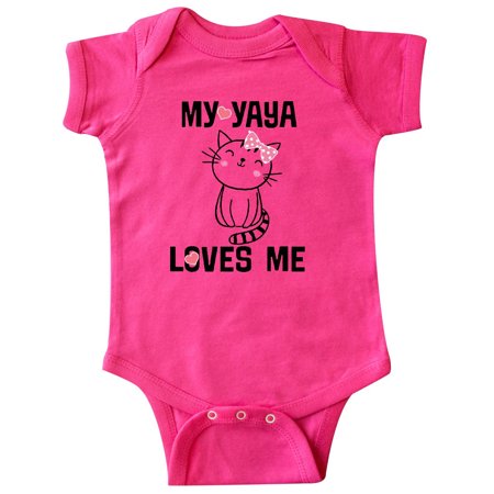 Inktastic My Yaya Loves Me Girls Gift Gift Baby Girl Bodysuit