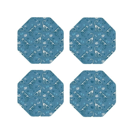 Pofeuu Dinosaur Skull Print Coasters for Drinks 4Pack PU Leather Coasters Bar Drink Coasters for Tabletop Protection Furniture from Damage-Octagon
Pofeuu Dinosaur Skull Print Coasters for Drinks 4Pack PU Leather Coasters Bar Drink Coasters for Tabletop Protection Furniture from Damage-Octagon