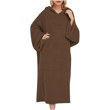Clearance Women s Pajamas Long Sleeve Autumn Winter Homewear Hooded Coat Solid Color Loose Pajamas Oversized Suit
Clearance Women s Pajamas Long Sleeve Autumn Winter Homewear Hooded Coat Solid Color Loose Pajamas Oversized Suit