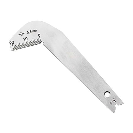 Dill Bit Gauge 118 Degree Sharpening Tools Weld Measurement Template Welding
Dill Bit Gauge 118 Degree Sharpening Tools Weld Measurement Template Welding