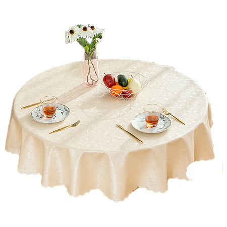 Waterproof vinyl tablecloths round heavy duty tablecloths wipeable tablecloths for kitchen and dining rooms