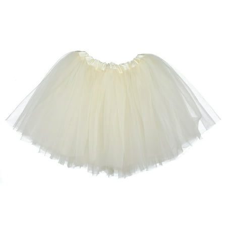 Little Girls Tutu 3-Layer Ballerina Ivory