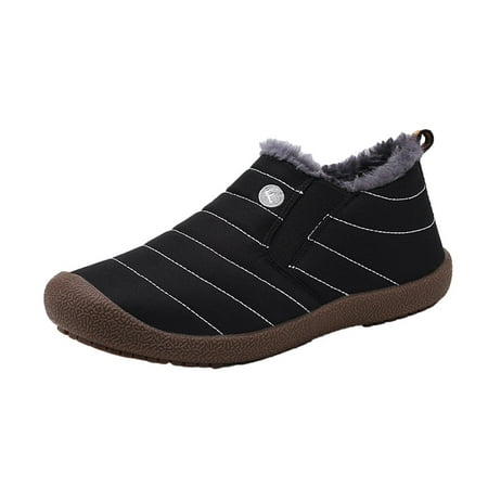 Black Boots Couples Comfortable Casual Shoes Women S Men Winter Water-Resistant Flat Fur Lined Boots
Black Boots Couples Comfortable Casual Shoes Women S Men Winter Water-Resistant Flat Fur Lined Boots