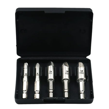 5 Pieces Sturdy Durable Damaged Screw Remover Kit Resolve Screw Remover Stripping or Damage with Box
5 Pieces Sturdy Durable Damaged Screw Remover Kit Resolve Screw Remover Stripping or Damage with Box