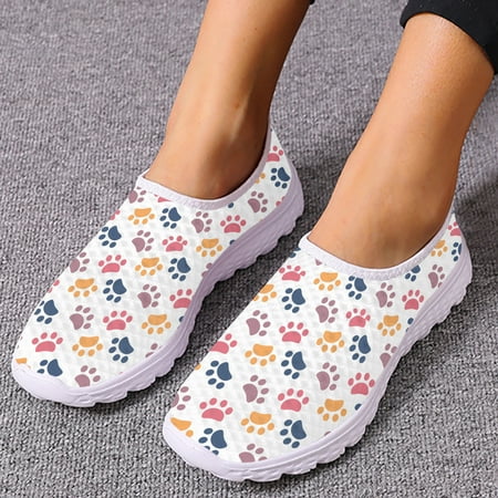Pink Dog Paw Love Print Loafers Woman Summer Air Mesh Flats Girl Lightweight Breathable Slip On Sneakers Women
Pink Dog Paw Love Print Loafers Woman Summer Air Mesh Flats Girl Lightweight Breathable Slip On Sneakers Women