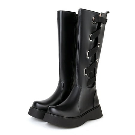 Cathalem Lace up Knee High Boots for Women Fashion Women s Shoes British Style Leather High Heels Boots for Women Size 12 Black 9
Cathalem Lace up Knee High Boots for Women Fashion Women s Shoes British Style Leather High Heels Boots for Women Size 12 Black 9