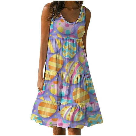 jsaierl Womens Easter Dress Bunny Egg Print Summer Dresses Hawaiian Sleeveless Midi Dress Resort Wear Tank Dresses Happy Easter Gift for Women
jsaierl Womens Easter Dress Bunny Egg Print Summer Dresses Hawaiian Sleeveless Midi Dress Resort Wear Tank Dresses Happy Easter Gift for Women