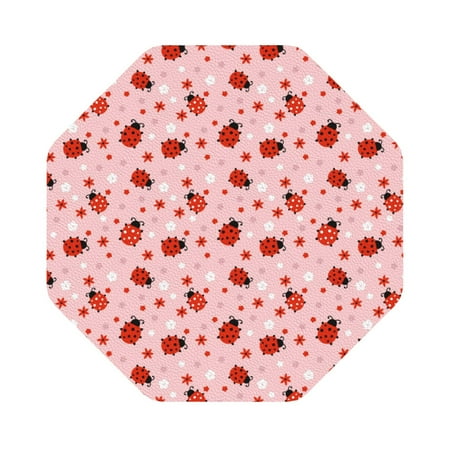 Coaee Flowers And Ladybugs Print Leather Coasters Set of 6 Non-Slip Washable Cup Coasters for Home Office Bar Octagon
Coaee Flowers And Ladybugs Print Leather Coasters Set of 6 Non-Slip Washable Cup Coasters for Home Office Bar Octagon