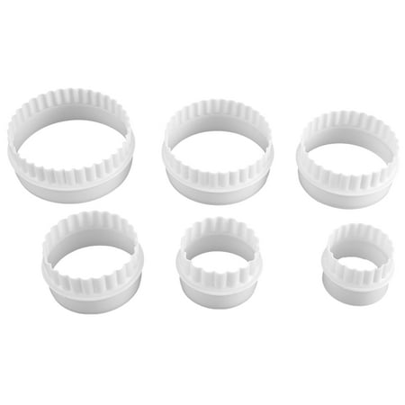 6 Pcs mould punch Pastry Biscuit Cake Fondant sugar paste Round Cutter