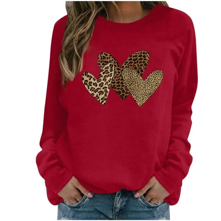 Zedker Womens Fall Tops Tunic Sweatshirt Women Fashion Casual Valentine s Day Print Long Sleeve Tops Hoodless Sweatshirts
Zedker Womens Fall Tops Tunic Sweatshirt Women Fashion Casual Valentine s Day Print Long Sleeve Tops Hoodless Sweatshirts