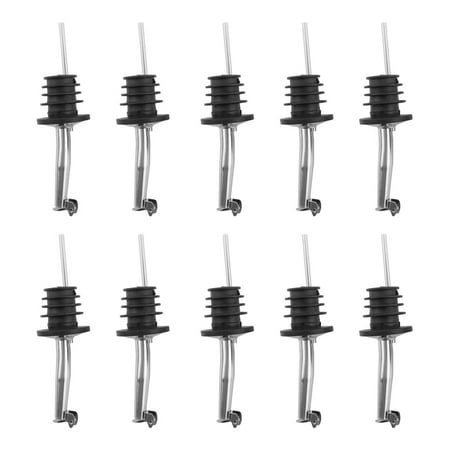 Wsidrnty 10-Pack Stainless Steel Wine Pourers Liquor Pour Spouts Set for Wine Liquor Olive Oil Coffee Syrup Vinegar Bottles
Wsidrnty 10-Pack Stainless Steel Wine Pourers Liquor Pour Spouts Set for Wine Liquor Olive Oil Coffee Syrup Vinegar Bottles