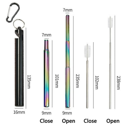 Metal Straw Drinkware Colorful Reusable Straw Foldable Bottle Opener Boba Straw Portable Stainless
Metal Straw Drinkware Colorful Reusable Straw Foldable Bottle Opener Boba Straw Portable Stainless