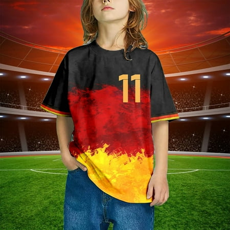 WERYOUNG Kids Print Germany Theme Number Casual Crewneck Graphic Plus Size Shirt Printed Solid Color Short Sleeve Tops Toddler Child Simple Clothing
WERYOUNG Kids Print Germany Theme Number Casual Crewneck Graphic Plus Size Shirt Printed Solid Color Short Sleeve Tops Toddler Child Simple Clothing